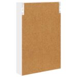 vidaXL Kúpeľňová nástenná skriňa s poličkou Biely 40 x 10 x 60,5 cm – Obrázok 8