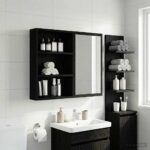 vidaXL Kúpeľňová nástenná skriňa Nástenný Čierny Dub 40 x 10 x 60,5 cm – Obrázok 4