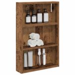 vidaXL Kúpeľňová nástenná skriňa Staré drevo 40 x 10 x 60,5 cm – Obrázok 3