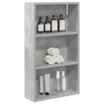 vidaXL Kúpeľňová nástenná skriňa Betónovo Sivá 40 x 14 x 70 cm – Obrázok 3
