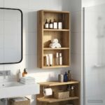 vidaXL Kúpeľňová nástenná skriňa Remeselnícky dub 40 x 14 x 70 cm – Obrázok 4