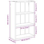 vidaXL Kúpeľňová nástenná skriňa s poličkou Biely 40 x 16 x 62,5 cm – Obrázok 10