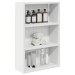 vidaXL Kúpeľňová nástenná skriňa s poličkou Biely 40 x 16 x 62,5 cm – Obrázok 3