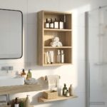 vidaXL Kúpeľňová nástenná skriňa Nástenný Sonoma dub 40 x 16 x 62,5 cm – Obrázok 5