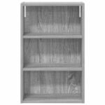 vidaXL Kúpeľňová nástenná skriňa Sivá Sonoma 40 x 16 x 62,5 cm – Obrázok 6