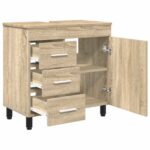 vidaXL Kozmetický stolík do kúpeľne Dub sonoma 60 x 35 x 60 cm – Obrázok 4