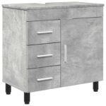 vidaXL Kozmetický stolík do kúpeľne Betónovo sivá 60 x 35 x 60 cm – Obrázok 2