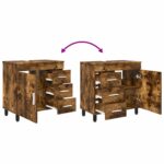 vidaXL Kozmetický stolík do kúpeľne Dymový dub 60 x 35 x 60 cm – Obrázok 11