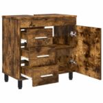 vidaXL Kozmetický stolík do kúpeľne Dymový dub 60 x 35 x 60 cm – Obrázok 4