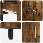 vidaXL Kozmetický stolík do kúpeľne Dymový dub 60 x 35 x 60 cm – Obrázok 9