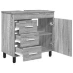 vidaXL Kozmetický stolík do kúpeľne Sivý Sonoma 60 x 35 x 60 cm – Obrázok 4