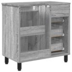 vidaXL Kozmetický stolík do kúpeľne Sivý Sonoma 60 x 35 x 60 cm – Obrázok 7