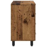 vidaXL Kozmetický stolík do kúpeľne Staré drevo 60 x 35 x 60 cm – Obrázok 6