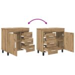 vidaXL Kozmetický stolík do kúpeľne Dub artisan 60 x 35 x 60 cm – Obrázok 11