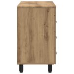 vidaXL Kozmetický stolík do kúpeľne Dub artisan 60 x 35 x 60 cm – Obrázok 6