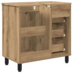 vidaXL Kozmetický stolík do kúpeľne Dub artisan 60 x 35 x 60 cm – Obrázok 7