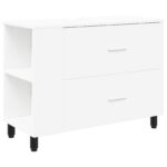 vidaXL Kozmetický stolík do kúpeľne Biela 80 x 35 x 60 cm – Obrázok 2