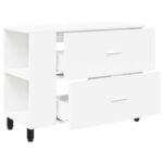 vidaXL Kozmetický stolík do kúpeľne Biela 80 x 35 x 60 cm – Obrázok 4