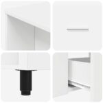 vidaXL Kozmetický stolík do kúpeľne Biela 80 x 35 x 60 cm – Obrázok 9