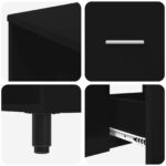 vidaXL Kozmetický stolík do kúpeľne Čierna 80 x 35 x 60 cm – Obrázok 9