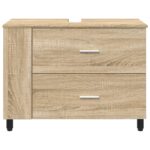 vidaXL Kozmetický stolík do kúpeľne Dub sonoma 80 x 35 x 60 cm – Obrázok 5