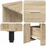 vidaXL Kozmetický stolík do kúpeľne Dub sonoma 80 x 35 x 60 cm – Obrázok 9
