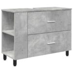 vidaXL Kozmetický stolík do kúpeľne Betónovo sivá 80 x 35 x 60 cm – Obrázok 2