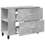 vidaXL Kozmetický stolík do kúpeľne Betónovo sivá 80 x 35 x 60 cm – Obrázok 4