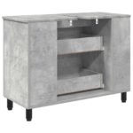 vidaXL Kozmetický stolík do kúpeľne Betónovo sivá 80 x 35 x 60 cm – Obrázok 7
