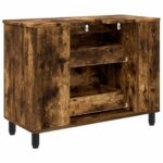 vidaXL Kozmetický stolík do kúpeľne Dymový dub 80 x 35 x 60 cm – Obrázok 7