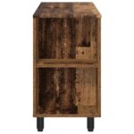 vidaXL Kozmetický stolík do kúpeľne Staré drevo 80 x 35 x 60 cm – Obrázok 6