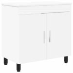 vidaXL Kozmetický stolík do kúpeľne Biela 60 x 35 x 60 cm – Obrázok 2