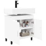 vidaXL Kozmetický stolík do kúpeľne Biela 60 x 35 x 60 cm – Obrázok 3