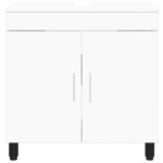 vidaXL Kozmetický stolík do kúpeľne Biela 60 x 35 x 60 cm – Obrázok 5