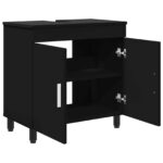 vidaXL Kozmetický stolík do kúpeľne Čierna 60 x 35 x 60 cm – Obrázok 4