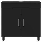vidaXL Kozmetický stolík do kúpeľne Čierna 60 x 35 x 60 cm – Obrázok 5