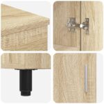 vidaXL Kozmetický stolík do kúpeľne Dub sonoma 60 x 35 x 60 cm – Obrázok 9