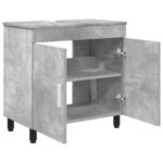 vidaXL Kozmetický stolík do kúpeľne Betónovo sivá 60 x 35 x 60 cm – Obrázok 4