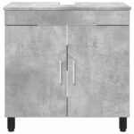 vidaXL Kozmetický stolík do kúpeľne Betónovo sivá 60 x 35 x 60 cm – Obrázok 5