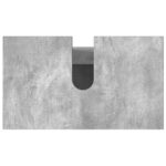 vidaXL Kozmetický stolík do kúpeľne Betónovo sivá 60 x 35 x 60 cm – Obrázok 8