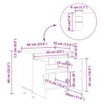 vidaXL Kozmetický stolík do kúpeľne Dymový dub 60 x 35 x 60 cm – Obrázok 11