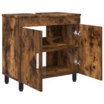 vidaXL Kozmetický stolík do kúpeľne Dymový dub 60 x 35 x 60 cm – Obrázok 4