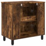vidaXL Kozmetický stolík do kúpeľne Dymový dub 60 x 35 x 60 cm – Obrázok 7