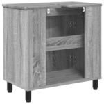 vidaXL Kozmetický stolík do kúpeľne Sivý Sonoma 60 x 35 x 60 cm – Obrázok 7