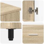 vidaXL Kozmetický stolík do kúpeľne Dub sonoma 60 x 35 x 60 cm – Obrázok 9