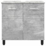 vidaXL Kozmetický stolík do kúpeľne Betónovo sivá 60 x 35 x 60 cm – Obrázok 5