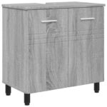 vidaXL Kozmetický stolík do kúpeľne Sivý Sonoma 60 x 35 x 60 cm – Obrázok 2