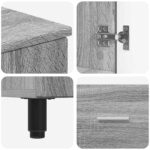 vidaXL Kozmetický stolík do kúpeľne Sivý Sonoma 60 x 35 x 60 cm – Obrázok 9