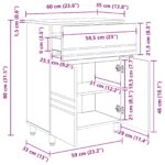 vidaXL Kozmetický stolík do kúpeľne Biela 60 x 35 x 80 cm – Obrázok 10