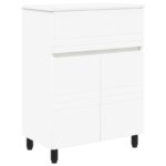 vidaXL Kozmetický stolík do kúpeľne Biela 60 x 35 x 80 cm – Obrázok 2